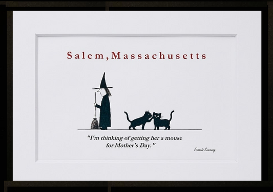 Salem, Massachusetts. "I'm thinking of getting her a mouse for Mother's Day." 5x7 White, matted print.