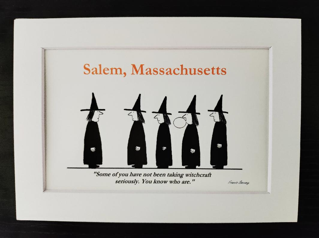 "Some of you have not been taking witchcraft seriously. You know who you are." 5x7 White, matted cartoon print.